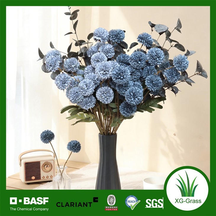 Dusty Blue Pompom Flower Stem Set best