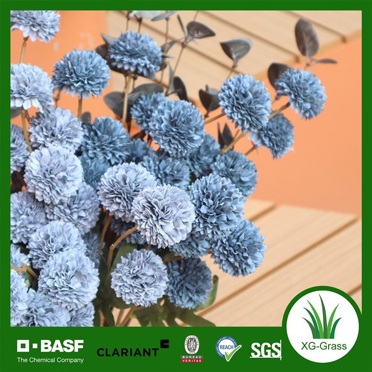 Dusty Blue Pompom Flower Stem Set high quality