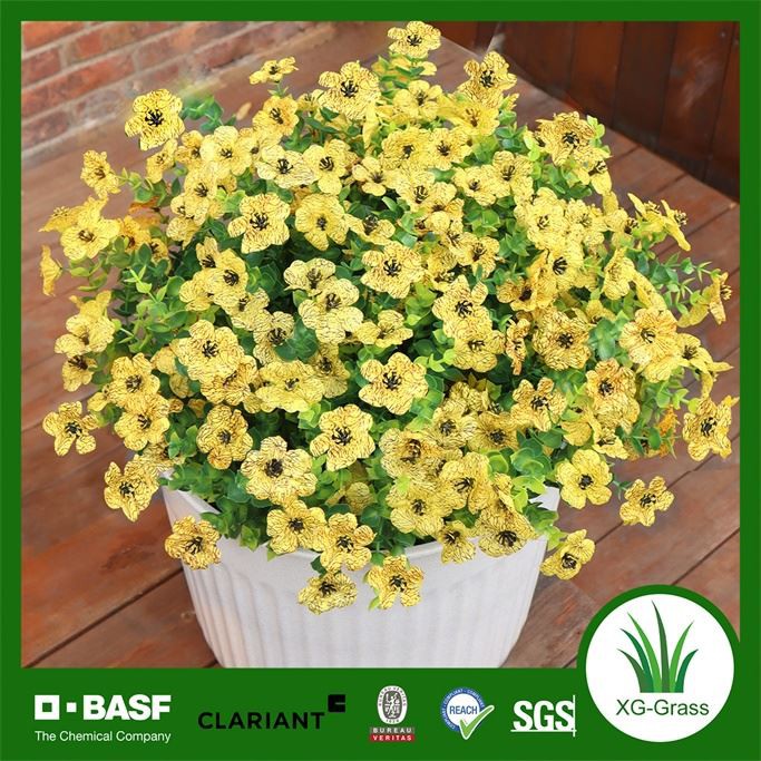 Tusw Blodau Artiffisial Melyn